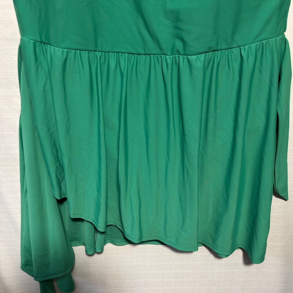 NWT Old Navy UPF Side-Tie Swimsuit Dress Beach Cruiser Green 3X Modest Skirted - Picture 3 of 12